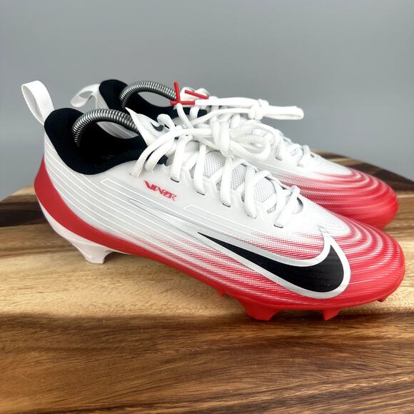 Nike Air Vapor Speed 3 Shoes Men’s Size 9 Red White Football Cleats FB3303-102 - Picture 1 of 7